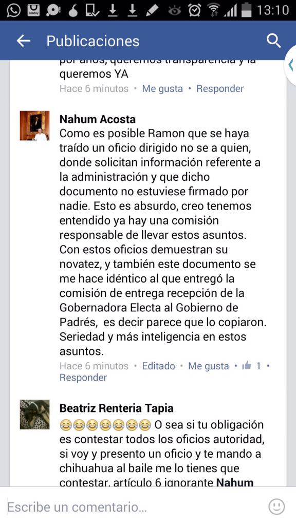 CAME_Ivan's tweet photo. Negativa a dar información en Ap.Así responden, ¿poca inteligencia de la Gob. electa? @elchiltepin @padrecitoreza http://t.co/dkZrz5BklN