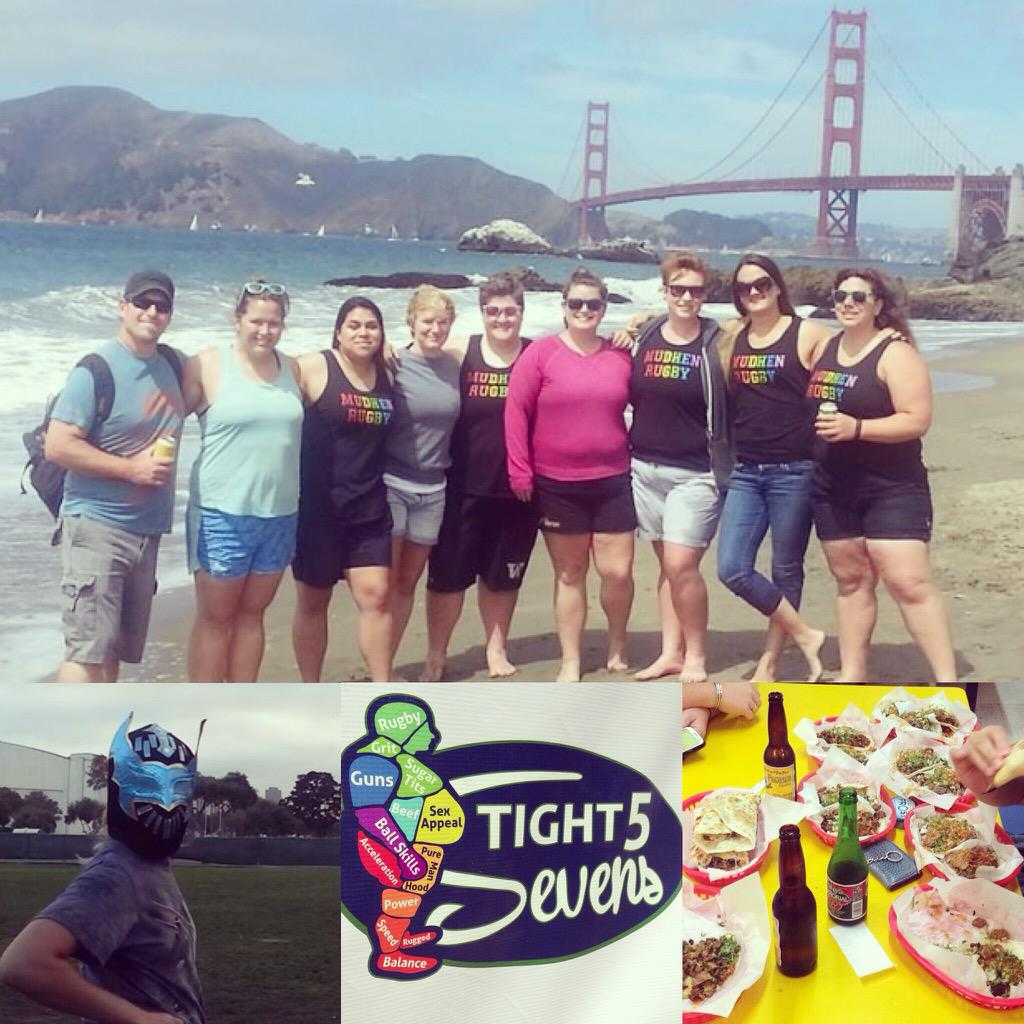MudhenRugby's tweet photo. Mudhens aka Phat Pussies win Tight 5 7s and do more San Fran things #bridgepics #mudhenlove #mudhenrugby #rugby http://t.co/6pLsfXVA69