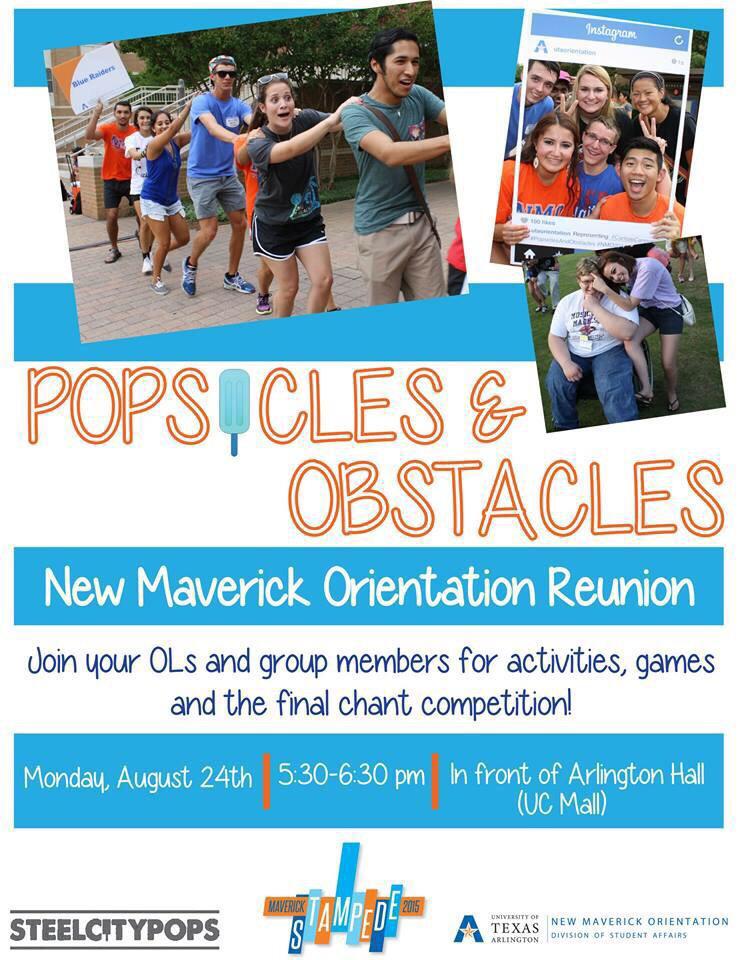 blueraiders2015's tweet photo. We hope to see all the Blue Raiders at the Popsicles &amp; Obstacles! We can't wait to see y'all! 😊 #UTA19 #UTAMoveIn2015 http://t.co/3cyFGo1OLG