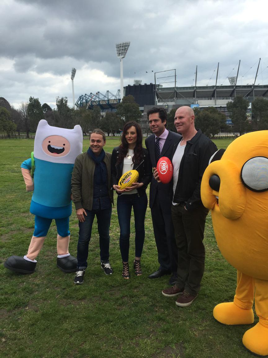 Great launch yesterday for fox footy. GF week we will be hosting all our shows from the mcg. Come say g'day Gf week.