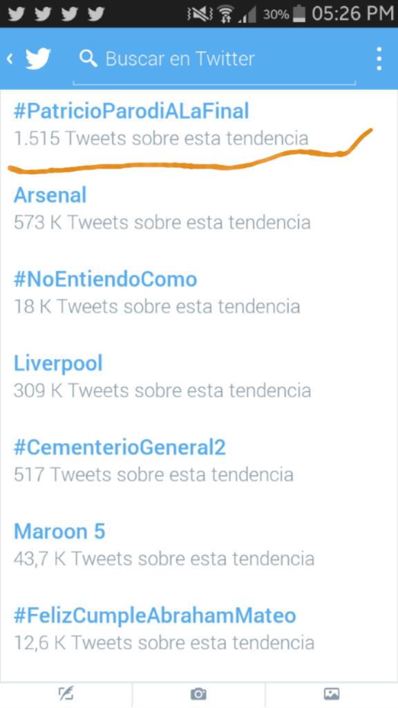 FCOPatoParodiC's tweet photo. Porque todos lo queremos #PatricioParodiALaFinal RT @PatoParodiC lo queremos en la final de EEG y es Tendencia http://t.co/zI5d8z9alU