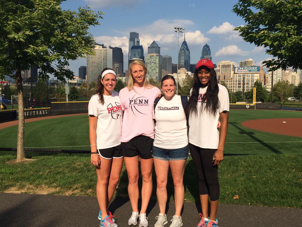 PennWBB's tweet photo. What a GREAT DAY for @pennathletics to greet the class of 2019 at Penn Parkππβ€οΈπ #Welcome2Penn #PennPride #ImPact http://t.co/J2ypY8c5wd