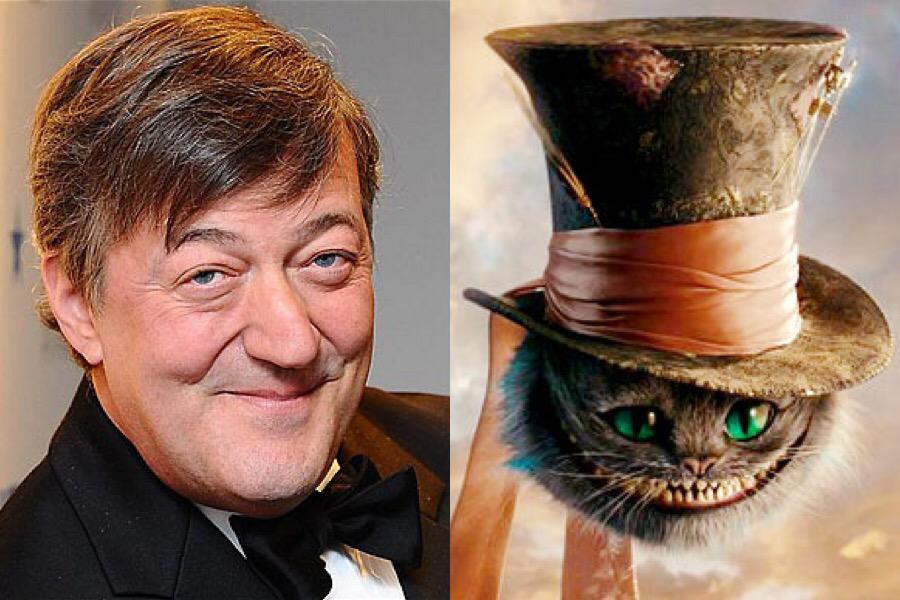 Happy Birthday to actor Stephen Fry, Fry voiced the Cheshire Cat in the 2010 