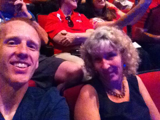 rossbiology's tweet photo. @Fresno_State #studentconvocation Drs. Ross (biol) & Jones (psych) here to help new students flourish & thrive! http://t.co/btKngMhDpo