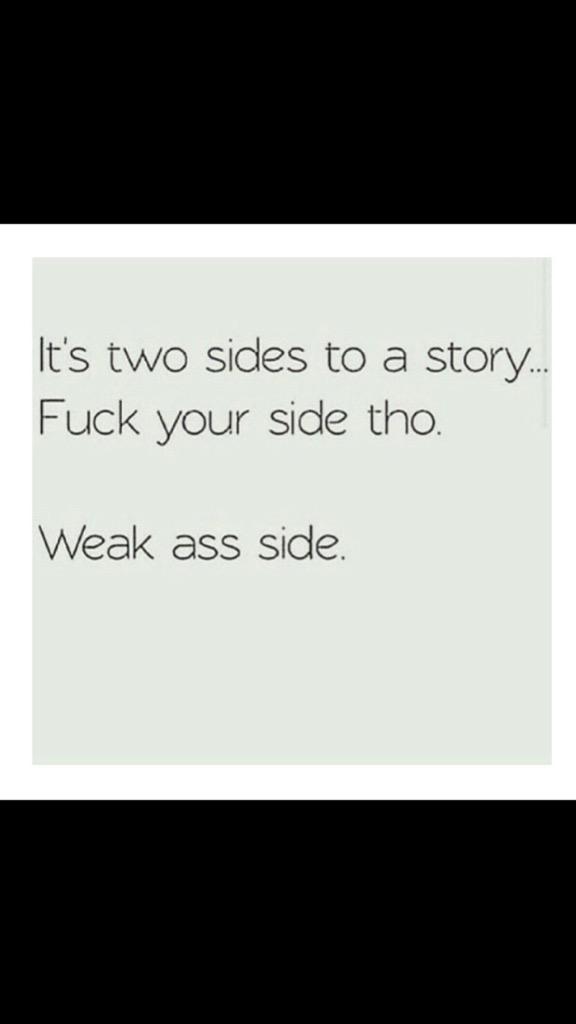 thereal_leone's tweet photo. #weakassside http://t.co/U13oH5Hduo