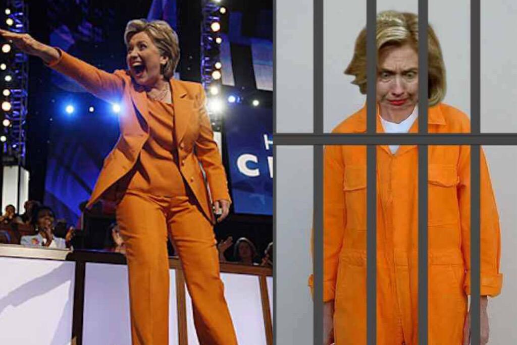 Image result for hillary clinton orange jumpsuit images