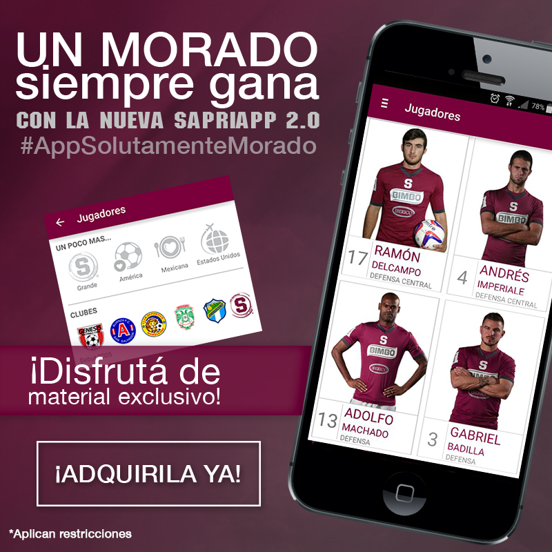 SaprissaOficial's tweet photo. Disfrutá de material exclusivo en #SapriApp 2.0 ¡VIVA SAPRISSA!
¿Ya la descargaste? http://t.co/8EnGp4sTg0