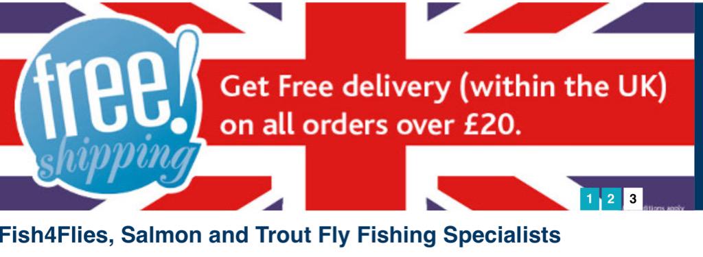 Fish4Flies's tweet image. Buying from @Fish4Flies couldn't be cheaper or easier with free U.K delivery service for orders over £20 #FLYFISHING