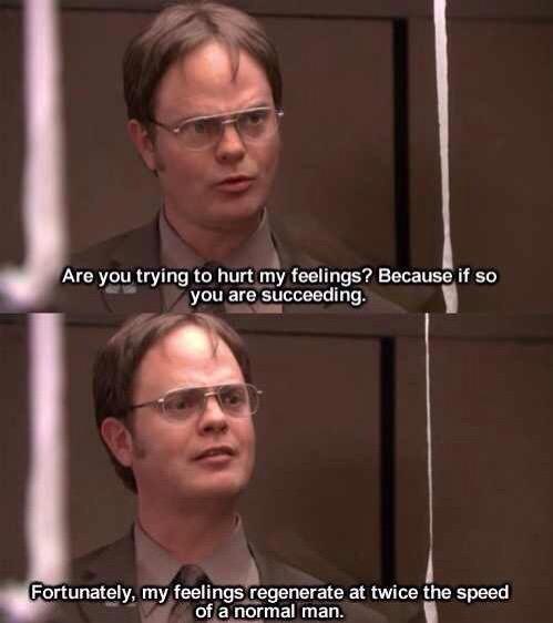 TheOfficeReacts's tweet photo. Dwight😂😂😂😂 http://t.co/DyLTyeMAmV
