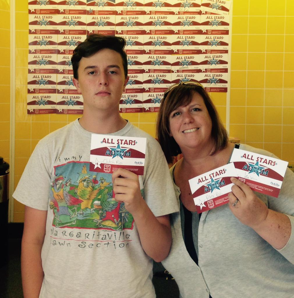 Doing our part! #ESMWEmployee #allstarsforautism #jacklookssoexcited <a href="/EasterSealsMW/">Easterseals Midwest</a>