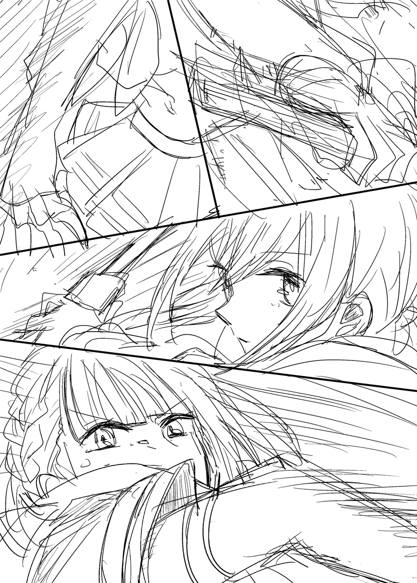 ♯全然まったく描く予定のない漫画のひとコマの雑ならくがき 