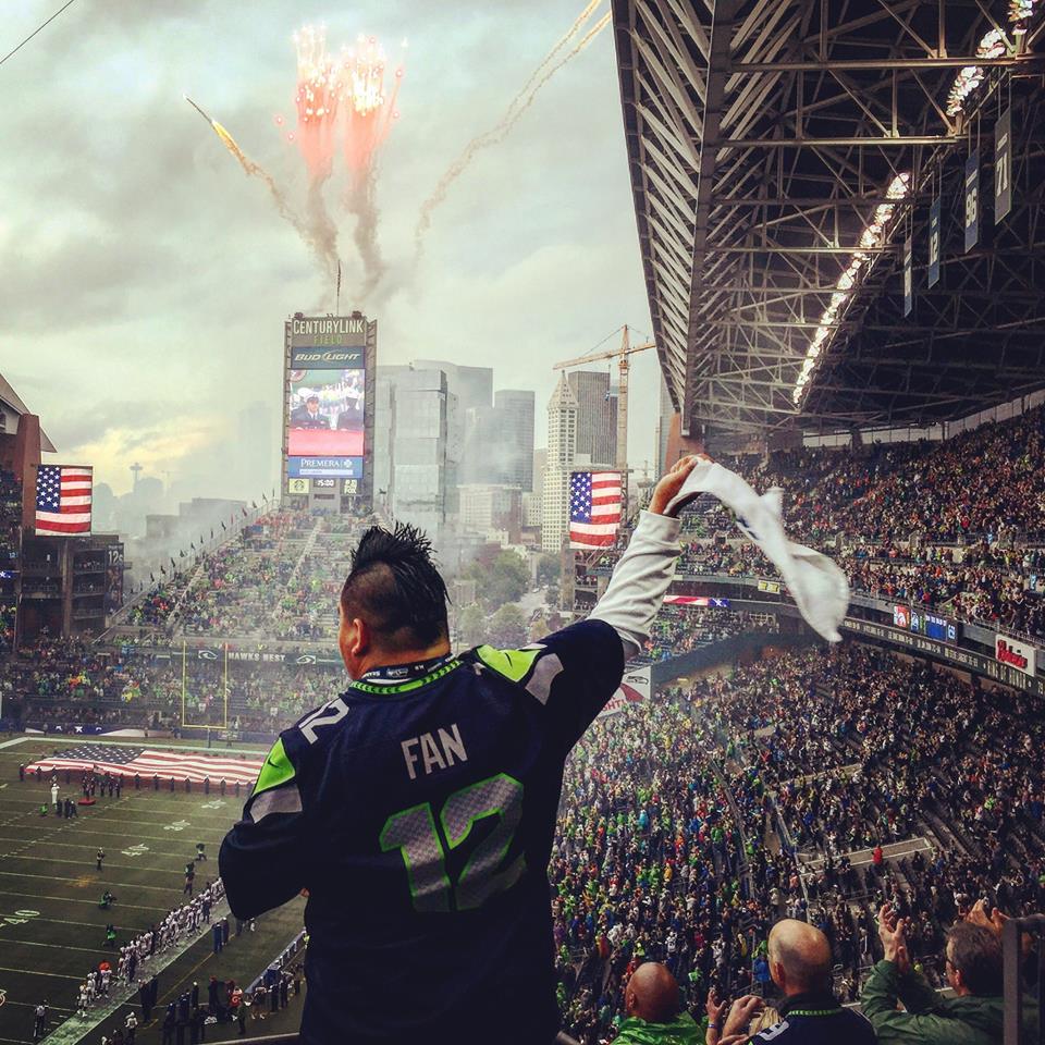 AndrewBank's tweet photo. Pretty proud of this @Seahawks @instagram. Have never visited a city more in love with its signature team. http://t.co/UZea16qVJ0