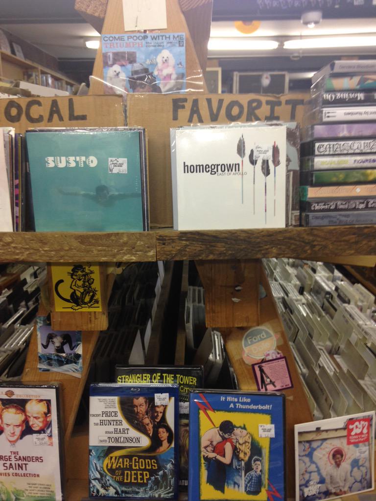 eastofapollo's tweet photo. Hey, if you got some extra lunch money Homegrown has finally hit the shelf at @PapaJazzRecords be sure to snag a copy http://t.co/Gae0a8sobI