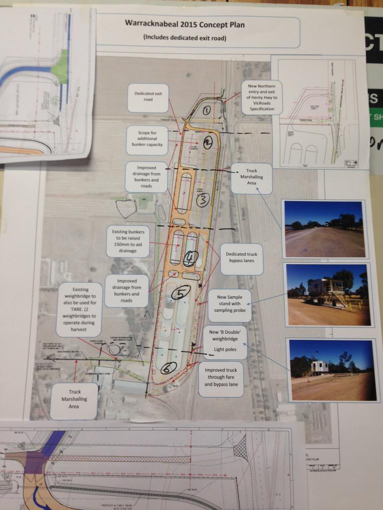 grainvic's tweet image. Great news - Trucks diverted from town with new site entrance. @GrainCorp #grainflow #plant15