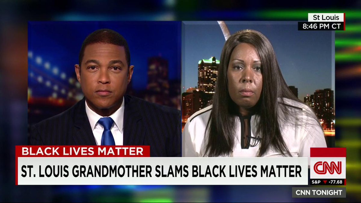 CNNTonight's tweet photo. #StLouis grandmother behind #BlackLivesMatter viral rant video reacts to critics: "Bite Me!"
http://t.co/bYHyAu8OnT http://t.co/rNgoVGFZMZ