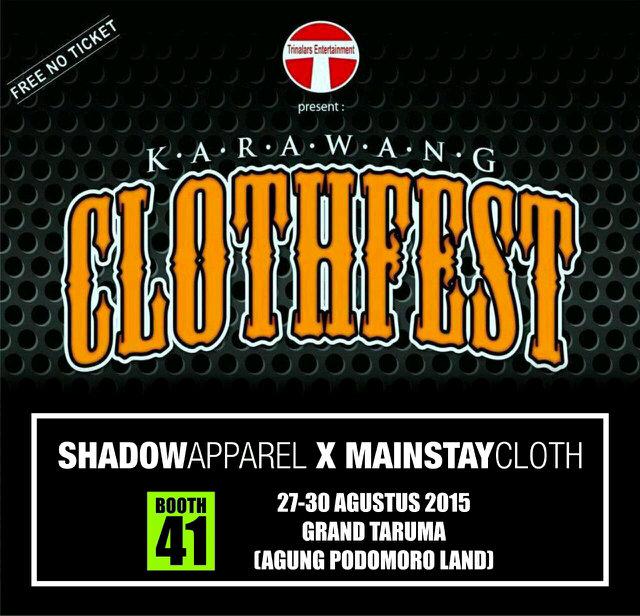 H-2 KARAWANG CLOTHFEST 2015.  mulai 27-30 Agustus 2015. Kunjungi booth kami No. 41 okay!