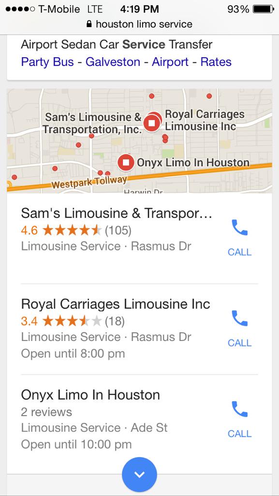 LimoSams's tweet photo. Loving the ratings 😍. Thank you Houston http://t.co/LW7UXEcGJV
