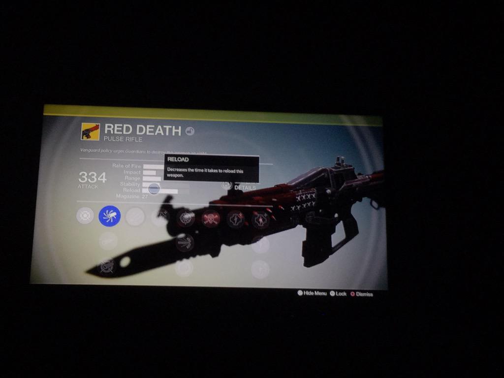 BanjoTk's tweet image. Just pulled a Red Death from a Purple engram. #MasterRahool #RNGsus