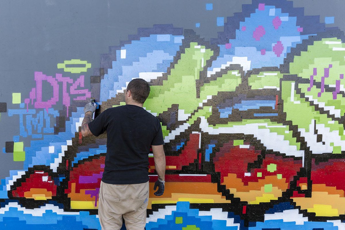 Ironlak's tweet photo. SOFLES, EXIT, DIZNE &amp; TUES - Brisbane: http://t.co/f66TLWvdD6 #ironlak #sugarartistsacrylic #spraysmart http://t.co/GdcxvjKIlk