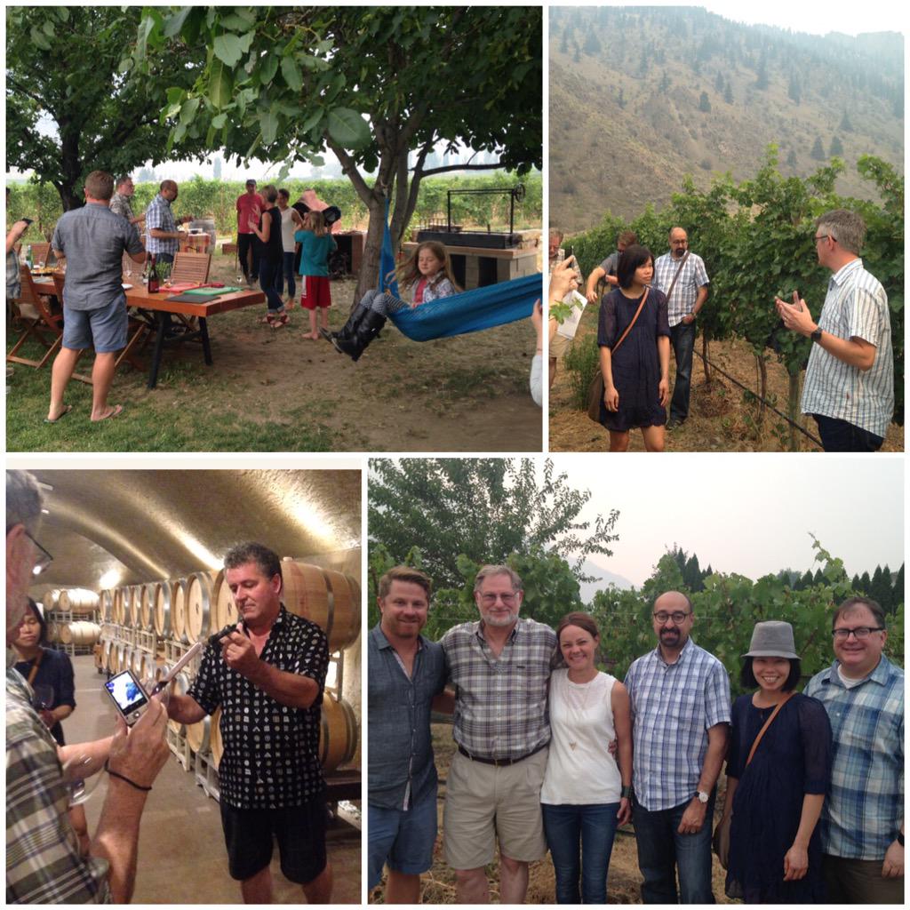 MT <a href="/winebcdotcom/">WineBCdotcom</a> Day 6 #BCVQA media #bcwine tour <a href="/SevenStonesBC/">SevenStonesBC</a> <a href="/ClosDuSoleil/">Clos du Soleil</a> <a href="/OrofinoWinery/">Orofino Winery</a> <a href="/LittleFarmWine/">Little Farm Winery</a>