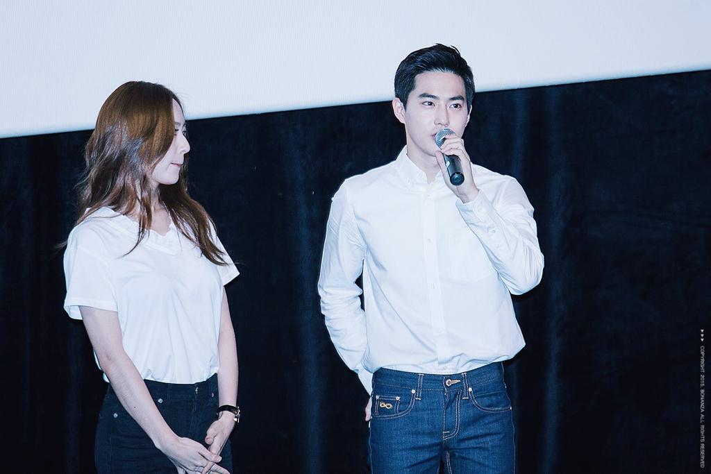 [HQ] 150824 Suho &amp; Krystal @ SMTOWN THE STAGE Greeting (©EXOBONANZA)