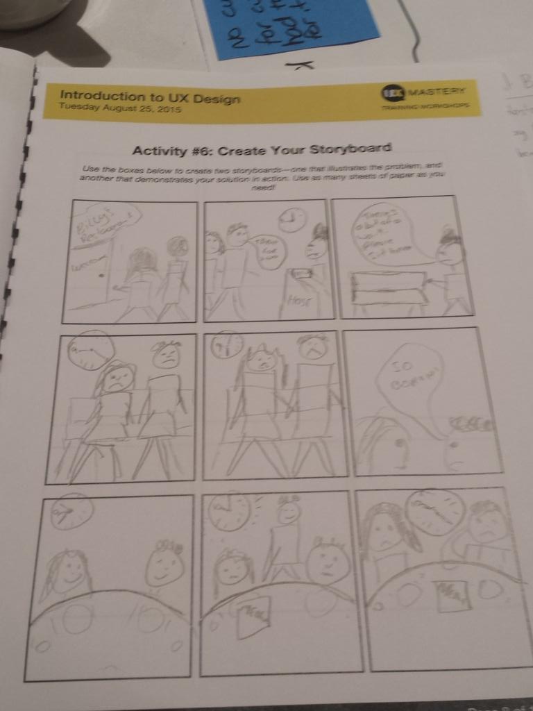 optimalAlan's tweet photo. Need to sharpen my sketching skills, or maybe sharpen my pencil #introtoux #uxaustralia (@uxmastery workshop) http://t.co/yRWo1O3fno