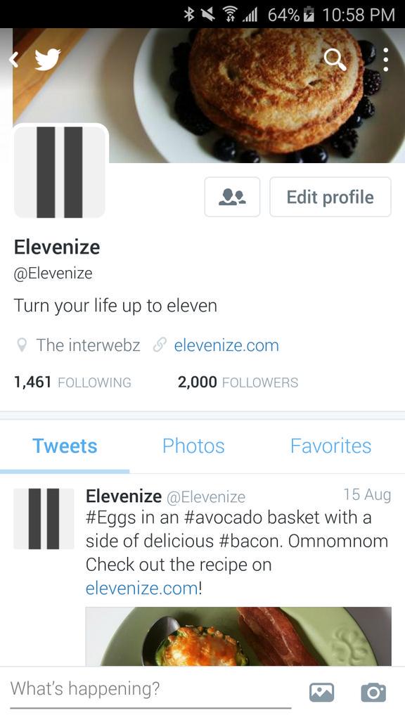 Elevenize tweet picture