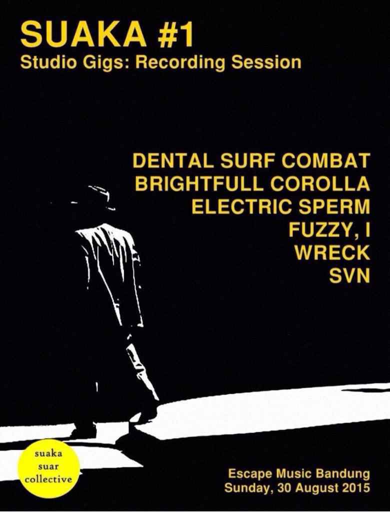 Our first gig in Bandung Suaka #1 with <a href="/dntlsrfcmbt/">Dental Surf Combat</a> <a href="/wrecksound/">WRECK</a> <a href="/electricsperm_/">electric sperm</a> @brightcorolla <a href="/fuzzy__I/">Fuzzy, I</a>