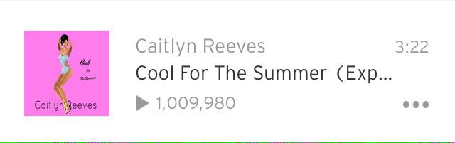 CReeves132's tweet photo. 1 MILLION 😱😱😁😁 I'm officially the s3 female artist to get one milli on a single @KashKrewRecords http://t.co/S0fv9Rlrhe