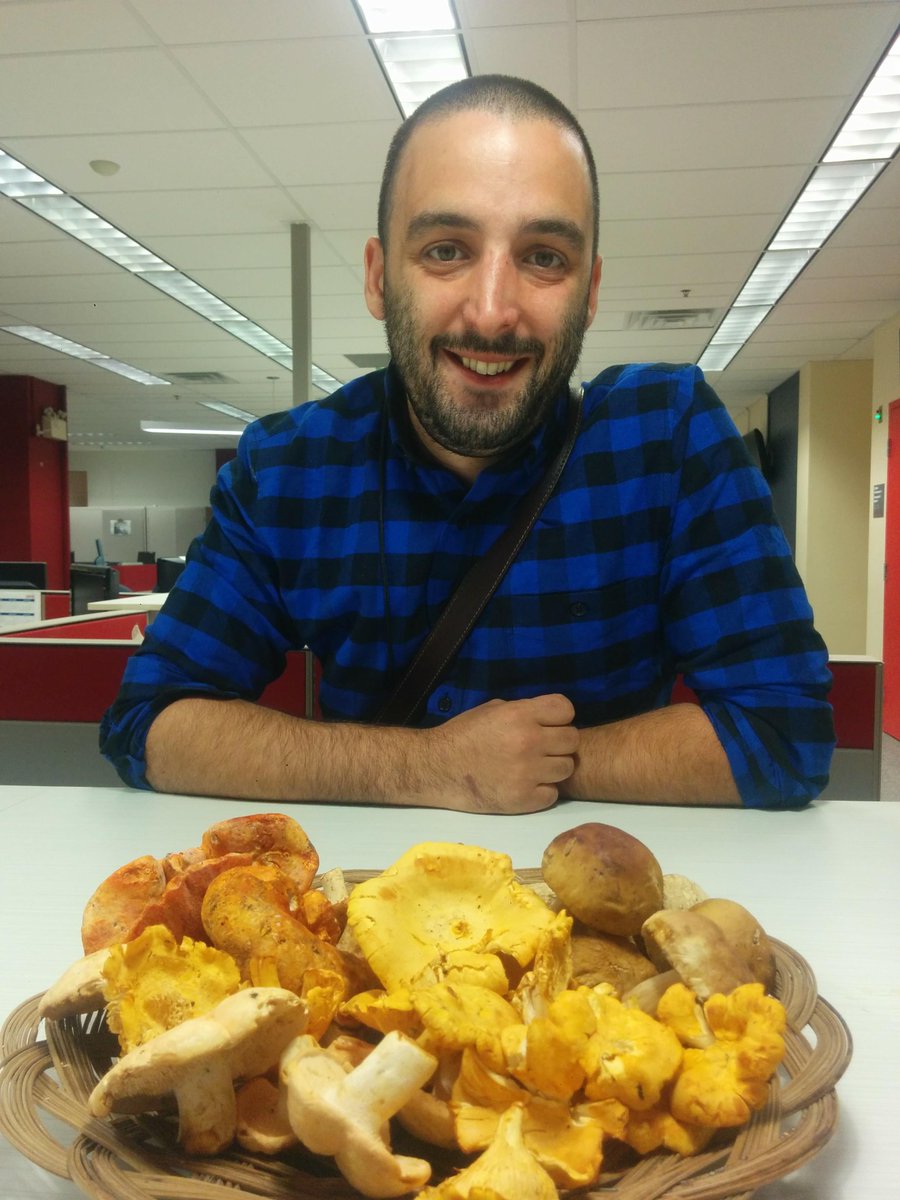 Jonathan Lapierre-Rehayem from <a href="/LalouxMTL/">Laloux</a> says this is the best mushroom foraging season he's seen in Quebec. #cbcmtl