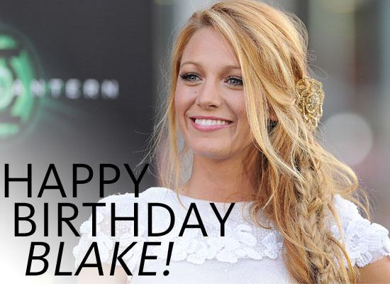 Good Morning Everyone!  
Be sure to wish Blake Lively a Happy 28th Birthday Today!    