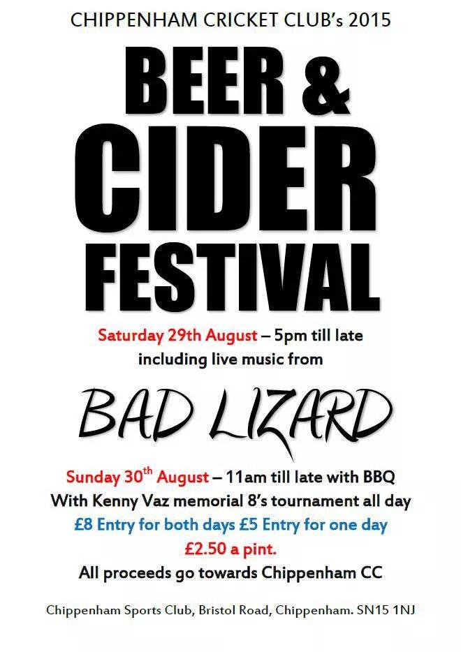 Don't forget the Beer and Cider Festival this weekend