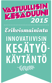 kesaduuni's tweet photo. Innovatiivisin #kesätyö|käytäntö erikoismaininnan saa Bitwise, jossa kesäduuni on #bitwisebootcamp! #VKD15 http://t.co/6BqwdBzcuu