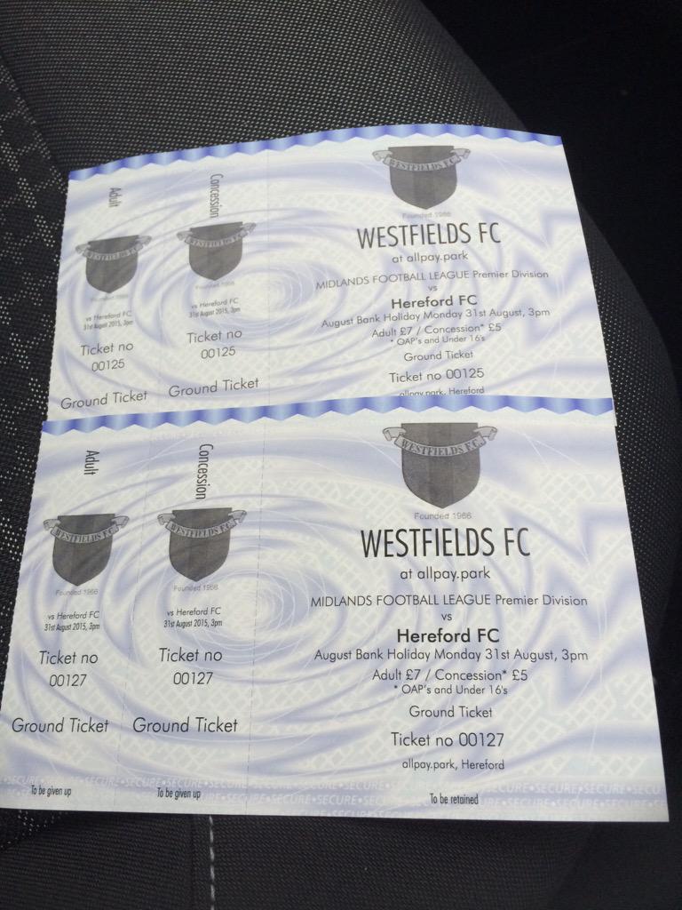 We will be announcing the winner of two tickets to <a href="/Westfieldsfc1/">Westfields FC</a> vs. <a href="/HerefordFC/">HerefordFC</a> at 6pm today. RT to enter. #HFC