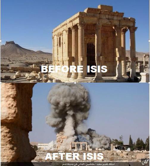 Baal Shamin temple in Palmyra, #Syria. <a href="/akhbar/">Khairul Akhbar</a> #barbarians