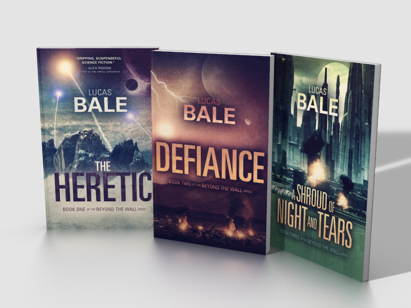 balespen's tweet image. As of today, the award-winning space opera series Beyond the Wall is now available at @iBooks! #scifi