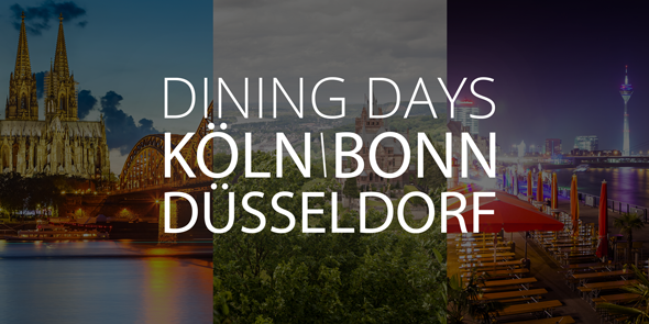 DiningDays's tweet image. Mehr Auswahl - mehr Genuss! In diesen 3 Städten werden die nächsten #diningdays stattfinden: goo.gl/z0LihN