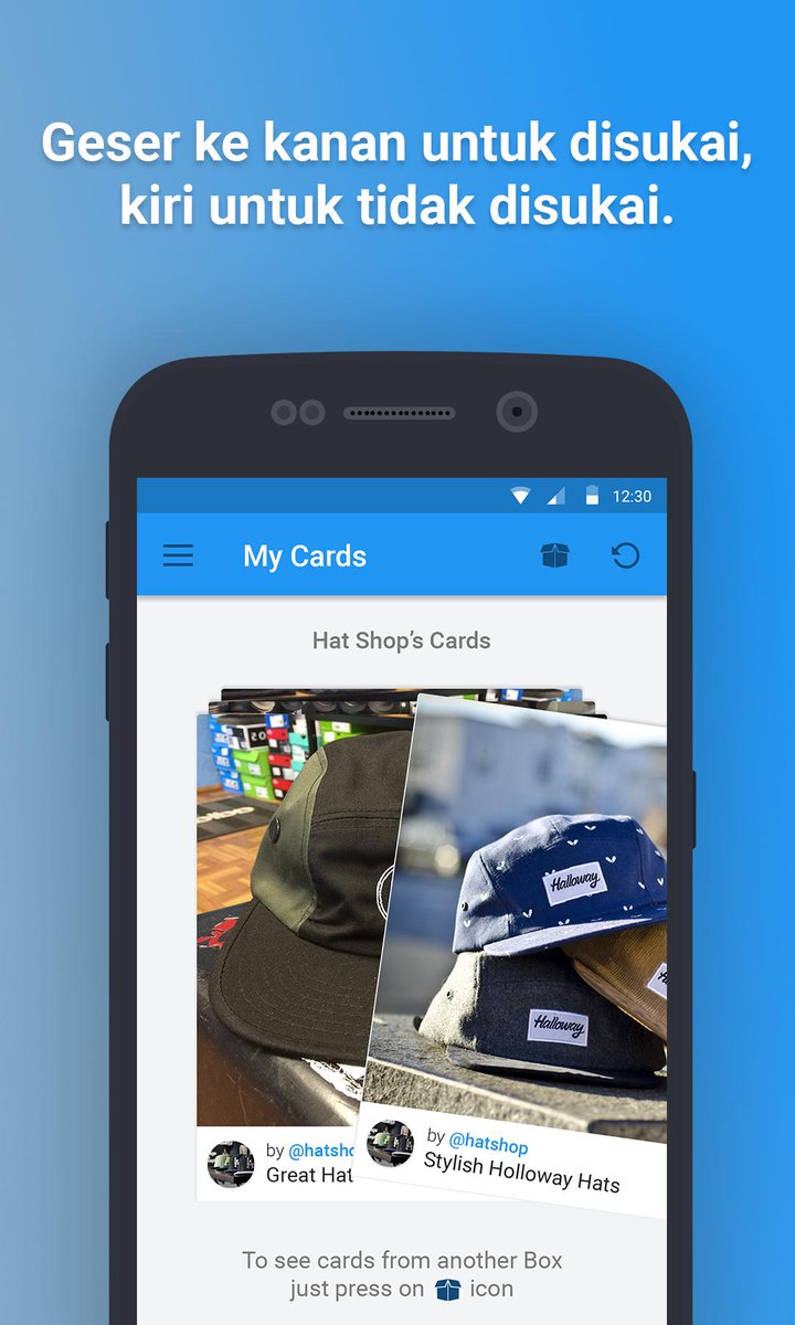 phreeapp's tweet image. Geser "card" ke kanan untuk produk yang kamu sukai dan geser card ke kiri untuk produk yang tidak kamu sukai.