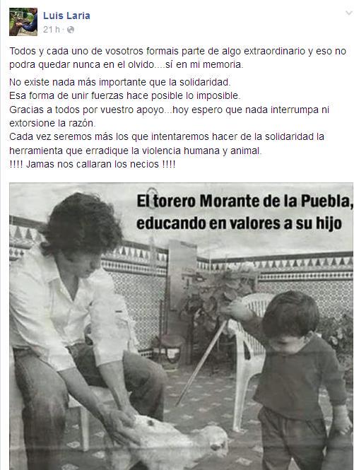 La polémica imagen en el muro de #facebook de Luis Laria, presidente del <a href="/CEPESMA/">CEPESMA</a>. play.cadenaser.com