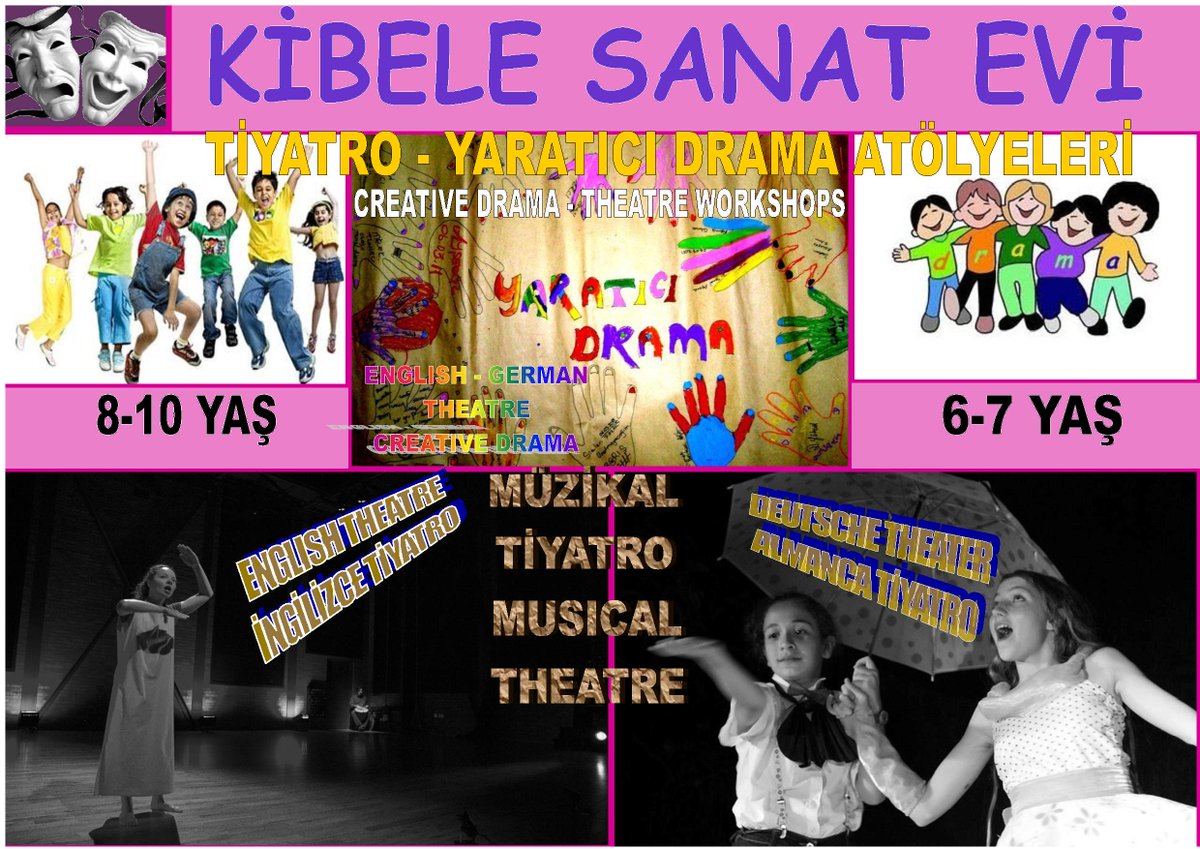 2015 - 2016 atölye kayıtlarımız başladı...
tiyatro - yaratıcı drama...
İngilizce - almanca