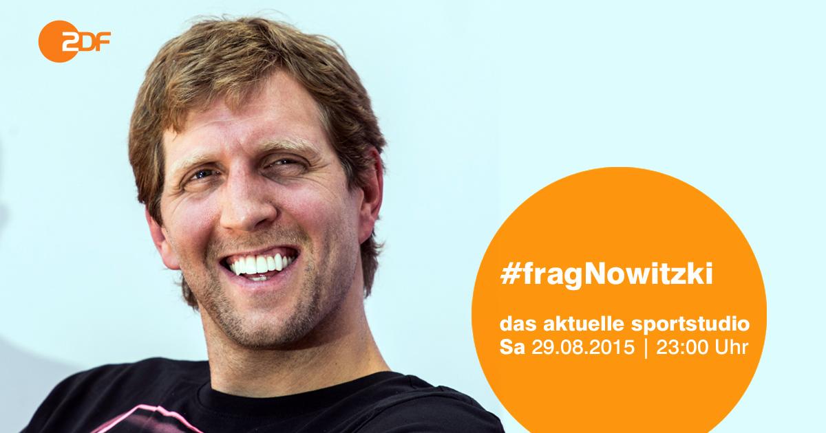 ZDFsportstudio's tweet photo. Wir freuen uns am Samstag auf einen der ganz Großen: Dirk Nowitzki 
Fragen an @swish41? Via -> #fragNowitzki http://t.co/7fziOr63VP
