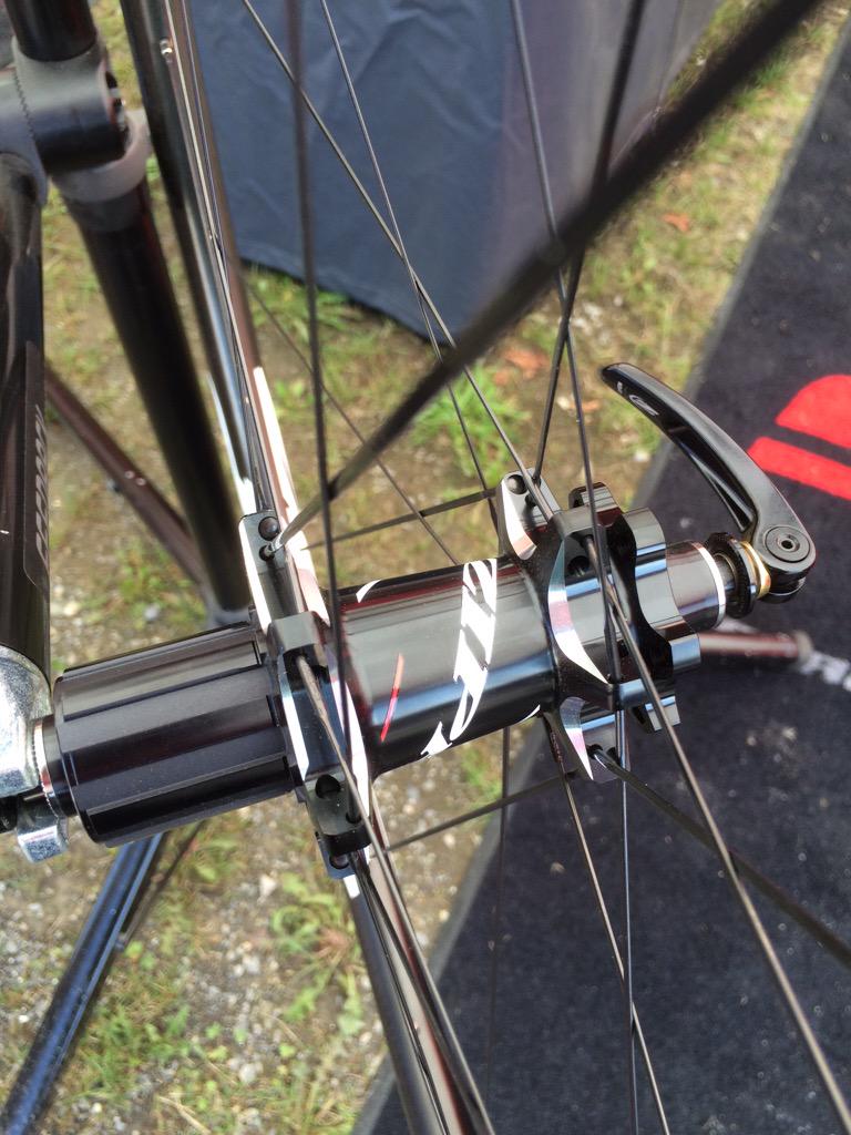 ZippSpeed's tweet photo. 404 Firestrike and Firecrest disc-brake wheels among #SpeedWeaponry on display at #Eurobike2015 Outdoor Demo. http://t.co/KUzbtq2vrY