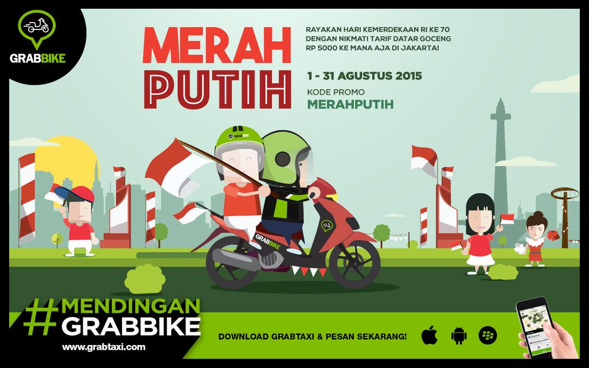 gen987fm's tweet photo. Cuma punya duit goceng, Sobat Gen bisa kemana aja di Jakarta! Skalian nyumbang 500 jg #MendinganGrabBike @GrabTaxiID http://t.co/Q2nGK1PYbn