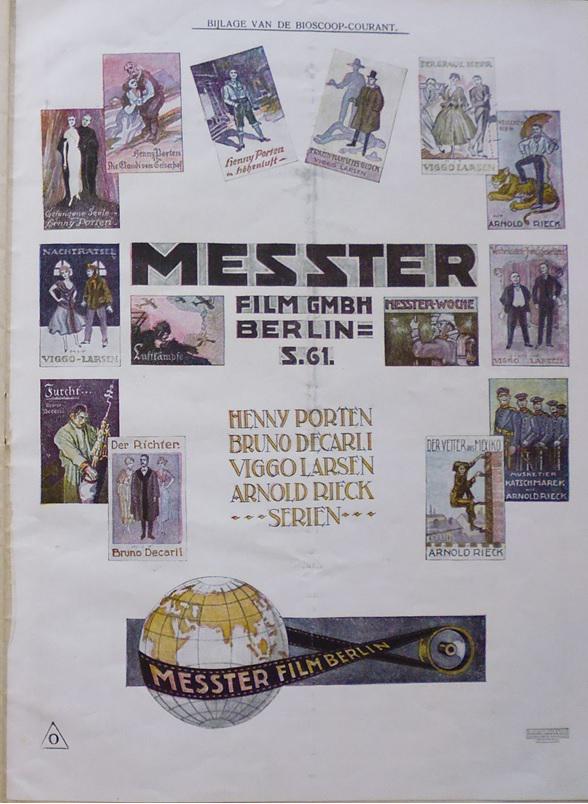 CEGC_project's tweet photo. German advert in #Dutch #film magazine #1918, showing the popularity of German productions  #WW1 #propaganda #wo1 http://t.co/BGTZCy7iHa
