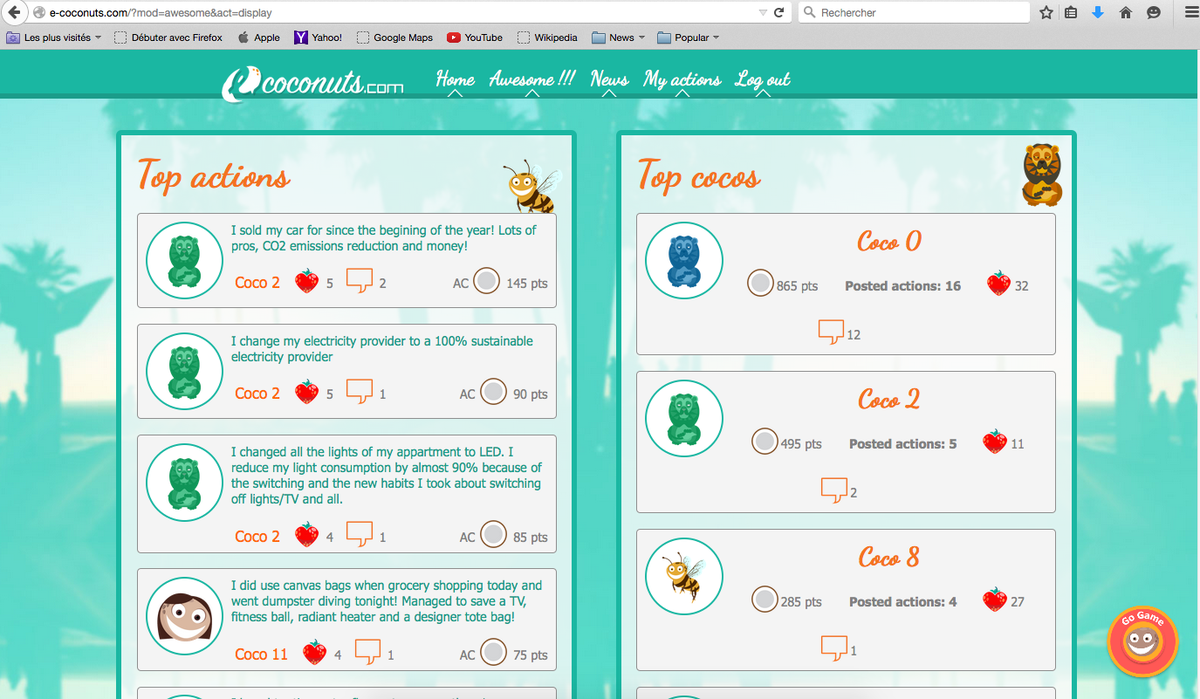 e_coconuts_com's tweet photo. Coco 2 achieved the maximum cocopoints Action. Who will do better ??
http://t.co/ZeKLgN3ilS Big and Small #Eco Acts ! http://t.co/1bLY5Nvrfb