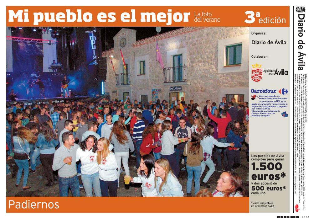 OrquestaImpulso's tweet photo. Hoy salimos en la contraportada del @diario_de_avila en nuestra actuación en @PadiernosAV  #ViveLaNoche #Gira2015 http://t.co/vVUMPnpLEq