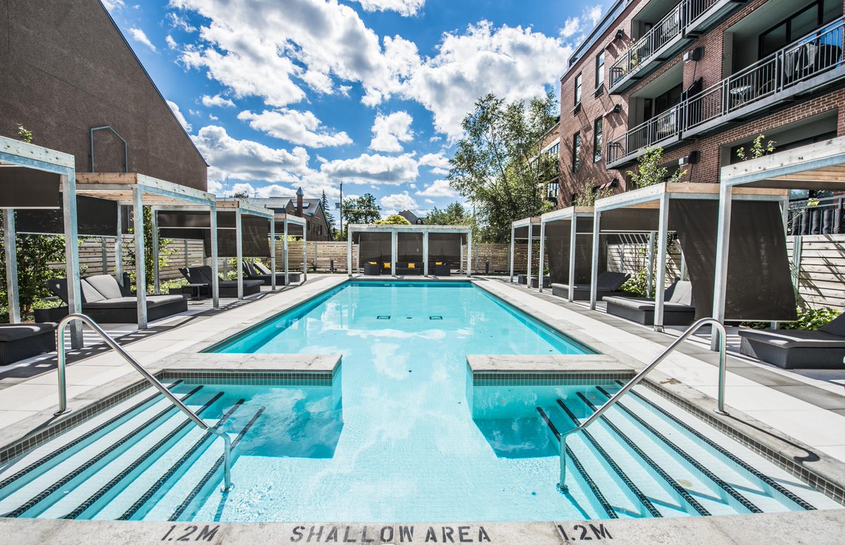 UrbanCapital's tweet photo. Wonder what #Ottawa's newest Salt Water Pool looks like? Have a look at http://t.co/Dz8xn2LHAO #HideawayCondos http://t.co/XOpf3BOqD8