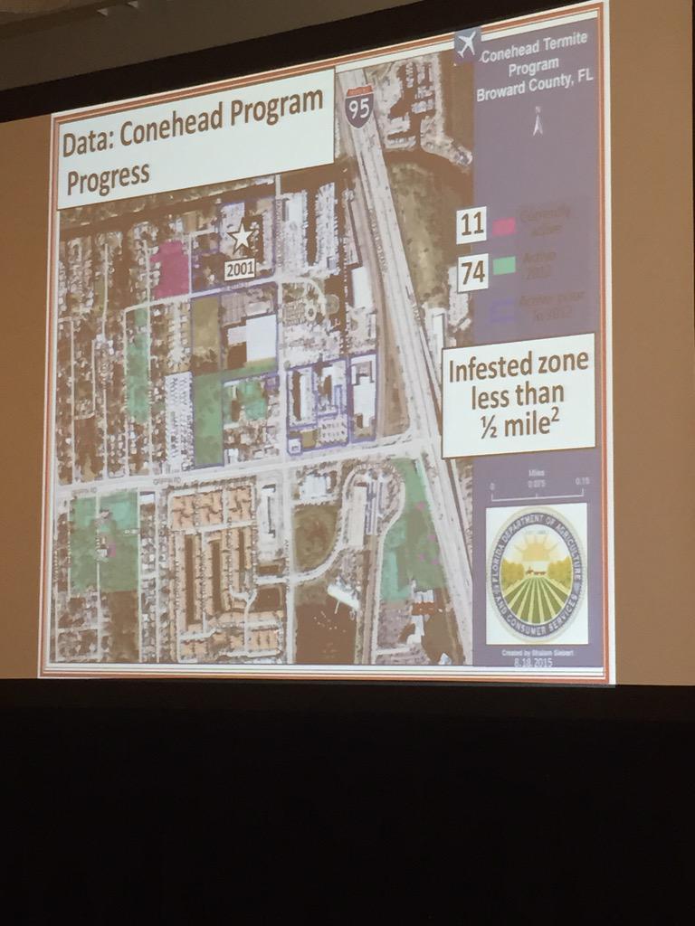 turfpathology's tweet image. .@UofMaryland &apos;s Barbara Thorne  talks about controlling invasive conehead termites in FL #ASPCRO