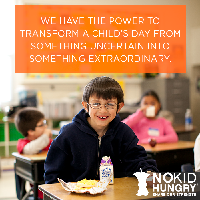 nokidhungry's tweet photo. Want to positively impact a child’s life? Join #TeamNKH today. http://t.co/QzyILqk9Er #NoKidHungry http://t.co/ljxgZP9WjB
