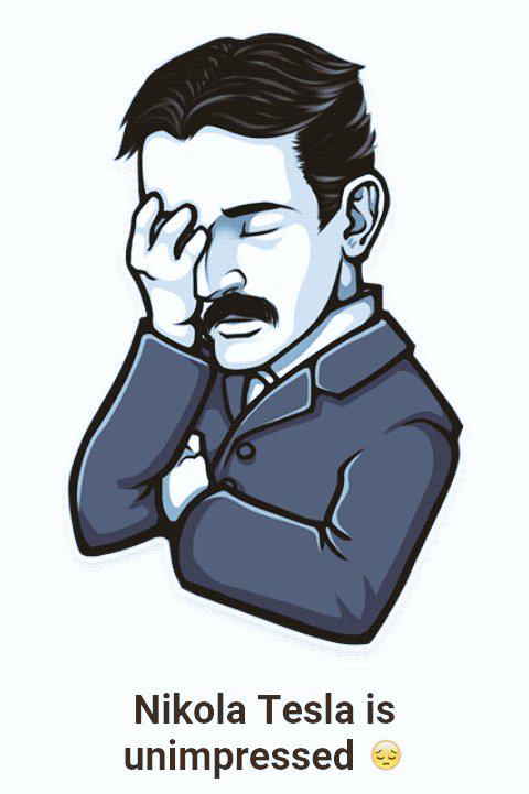 marileda on Twitter: &quot;Il #facepalm di Nikola #Tesla vince tutto. #telegram  #stickers https://t.co/zlZ7vBbmy3 http://t.co/ALWg9IU3qI&quot;
